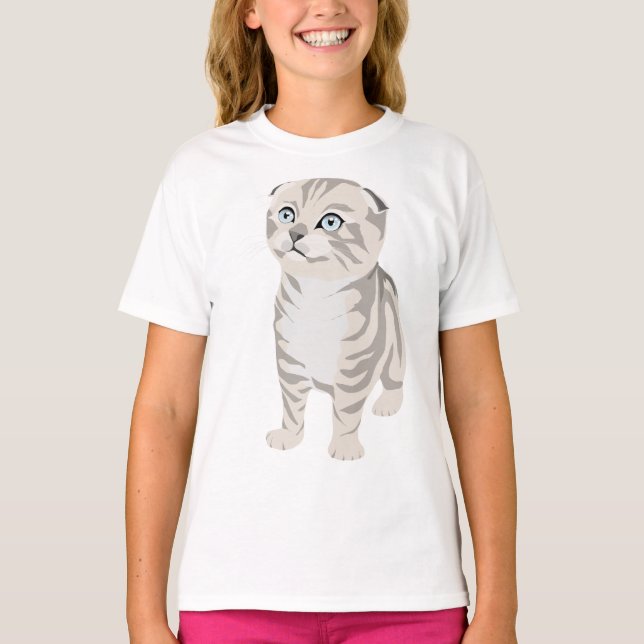 Scottish Fold Kitten children's t-shirt t-shirt (Front)