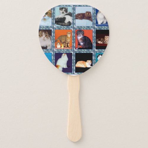 scottish fold mural hand fan