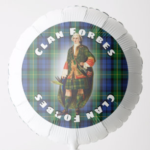 Scottish Fun Clan Forbes Tartan Plaid Balloon