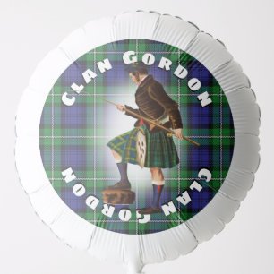 Scottish Fun Clan Gordon Tartan Plaid Balloon