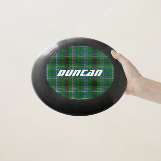 Scottish Funtime Clan Duncan Tartan Plaid Wham-O Frisbee (In Hand)