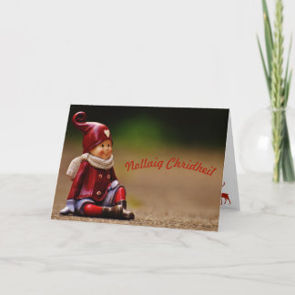 Scottish Gaelic Christmas Card - Elf