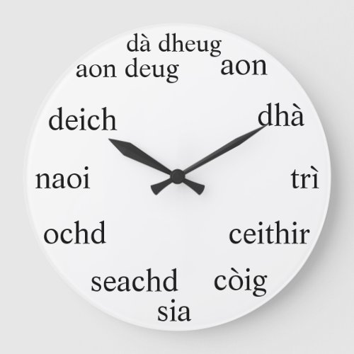 Scottish Gaelic clock