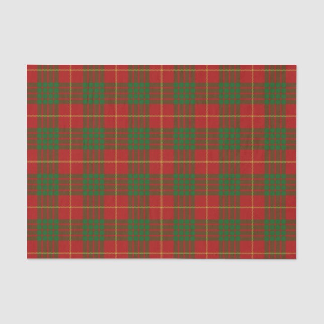 Scottish Gifts Clan Cameron Tartan Tissue Paper (Front)