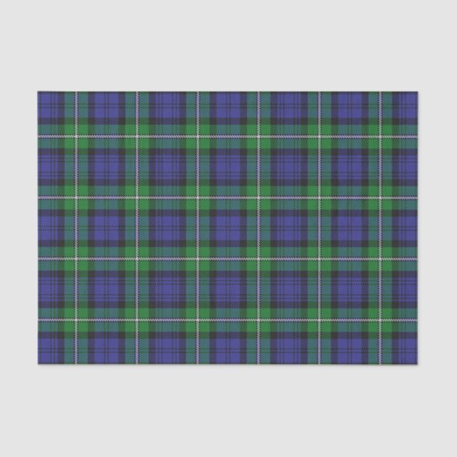 Scottish Gifts Clan Forbes Tartan Tissue Paper (Front)