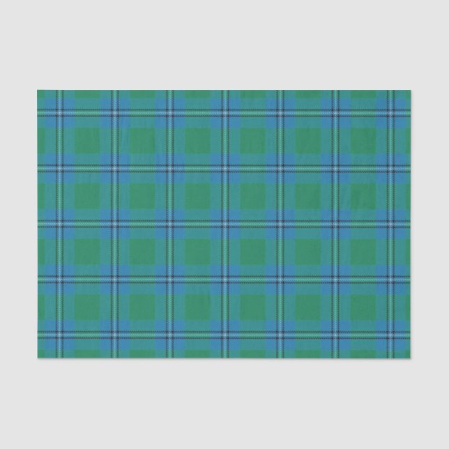 Scottish Gifts Clan Irvine Irwin Tartan Tissue Paper (Front)