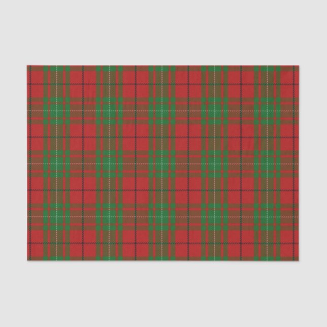 Scottish Gifts Clan MacAulay Tartan Tissue Paper (Front)