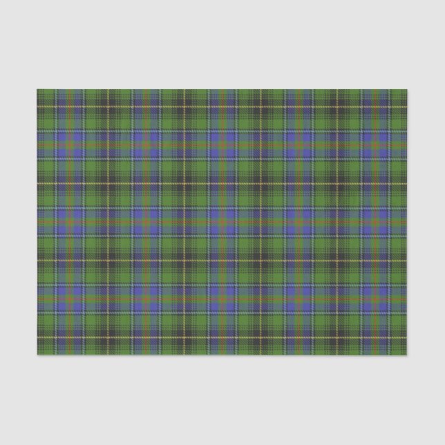 Scottish Gifts Clan MacInnes Tartan Tissue Paper (Front)