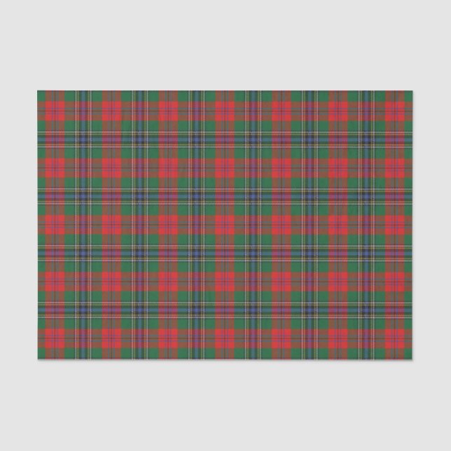 Scottish Gifts Clan MacLean Red Tartan Tissue Paper (Front)