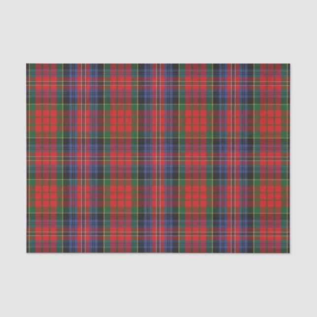 Scottish Gifts Clan MacPherson Red Tartan Tissue Paper (Front)