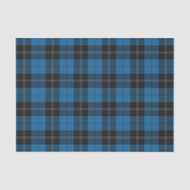 Scottish Gifts Clan Ramsay Blue Tartan Tissue Paper (Front)