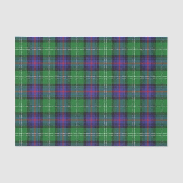 Scottish Gifts Clan Sutherland Tartan Tissue Paper (Front)