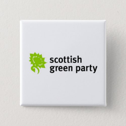 Scottish Green Party Logo Button