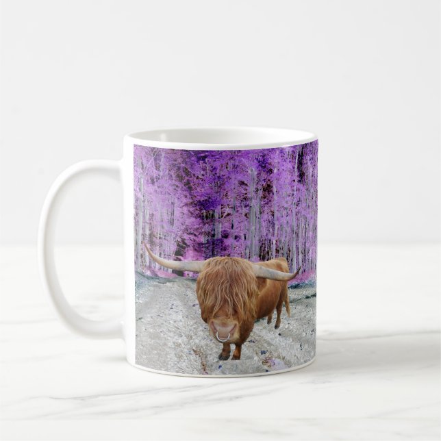 Scottish highland cattle coffee mug (Left)