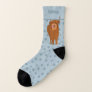 Scottish Highland Cattle Cow Graphic Personalized Socks