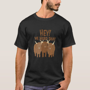 Scottish Highland Cattle Farm Cattle Breeding Herd T-Shirt