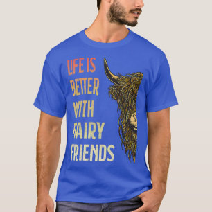 Scottish Highland Cattle Farmer Beef Cow Breeder  T-Shirt