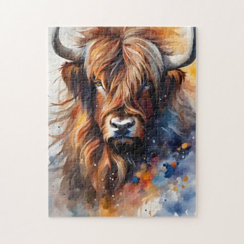 Scottish highland cattle jigsaw puzzle