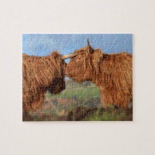 Scottish Highland Cattle Jigsaw Puzzle