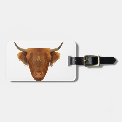 Scottish Highland Cattle Scotland Animal Cow Luggage Tag