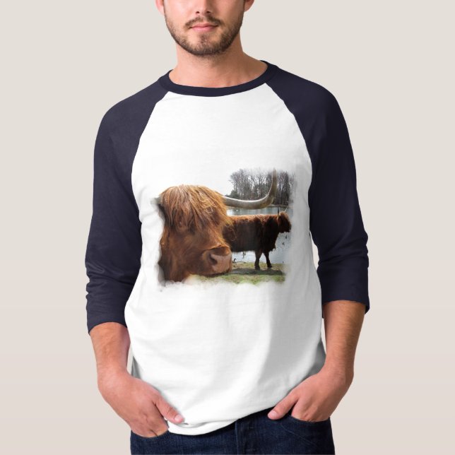 Scottish Highland Cattle ~ T T-Shirt (Front)