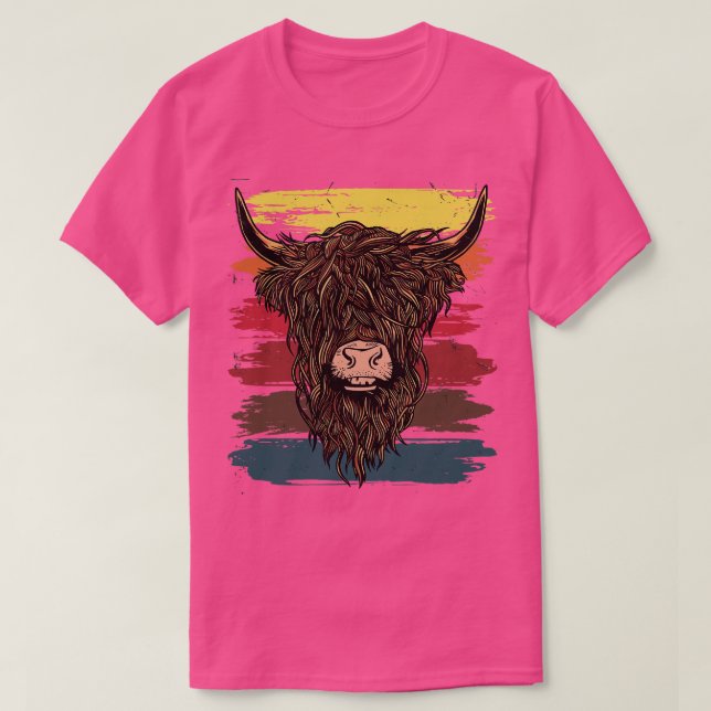Scottish Highland Cow 5 T-Shirt (Design Front)