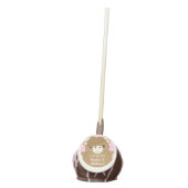 Scottish Highland Cow Baby Shower Pink Cake Pops (Front)