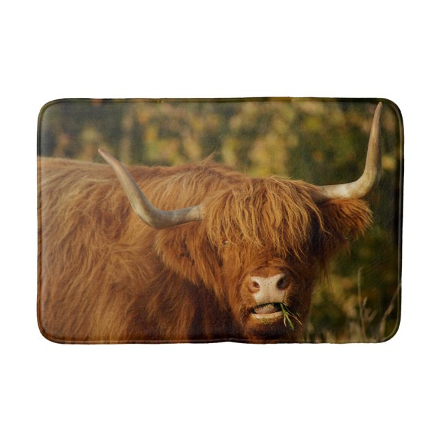 Scottish Highland Cow Bath Mat (Front)