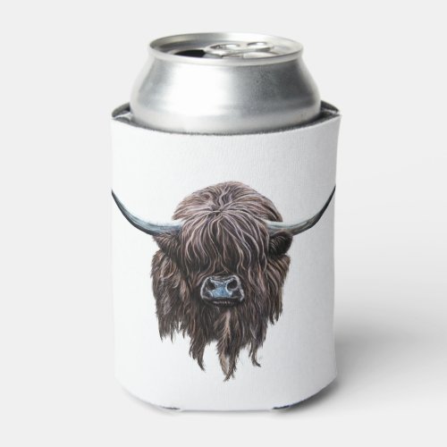 Scottish Highland Cow Can Cooler