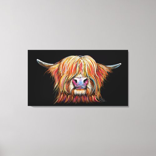 SCoTTiSH HigHLaND CoW  CHaRMeR  by SHiRLeY Mac Canvas Print