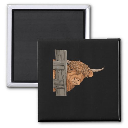 Scottish Highland Cow Gift Women Highland Cow Magnet