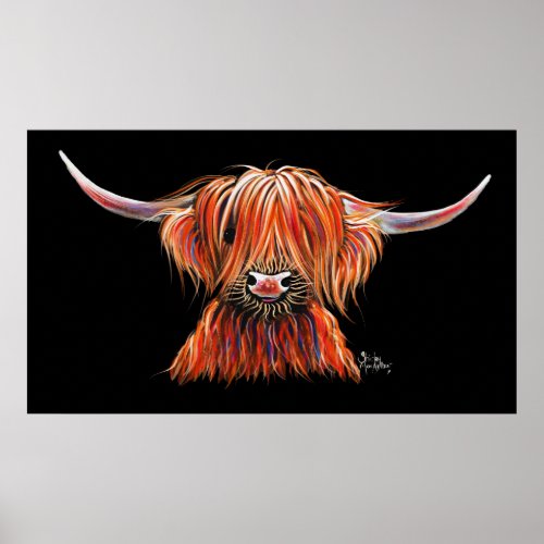 SCoTTiSH HigHLaND CoW  HaRLeY  by SHiRLeY Mac Poster