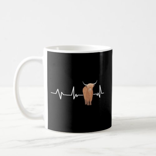 Scottish Highland Cow Heartbeat Scottish Highland  Coffee Mug