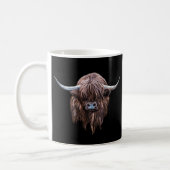 Scottish Highland Cow In Colour Coffee Mug (Left)