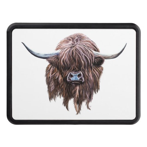 Scottish Highland Cow In Colour Hitch Cover