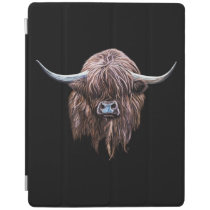 Scottish Highland Cow In Colour iPad Smart Cover