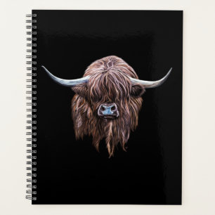 Scottish Highland Cow In Colour Planner