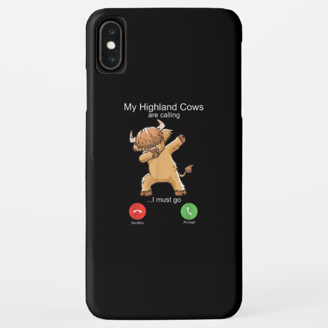 Scottish Highland Cow is Calling Case-Mate iPhone Case (Back)