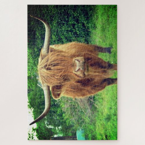 Scottish Highland Cow Jigsaw Puzzle