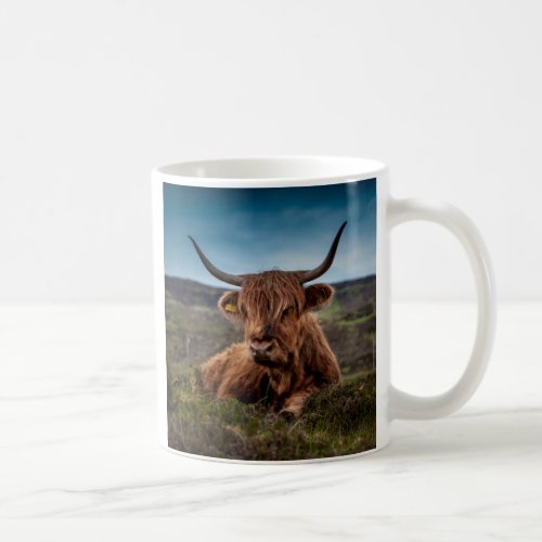 Scottish Highland Cow Longhorn Bull Rancher Coffee Mug