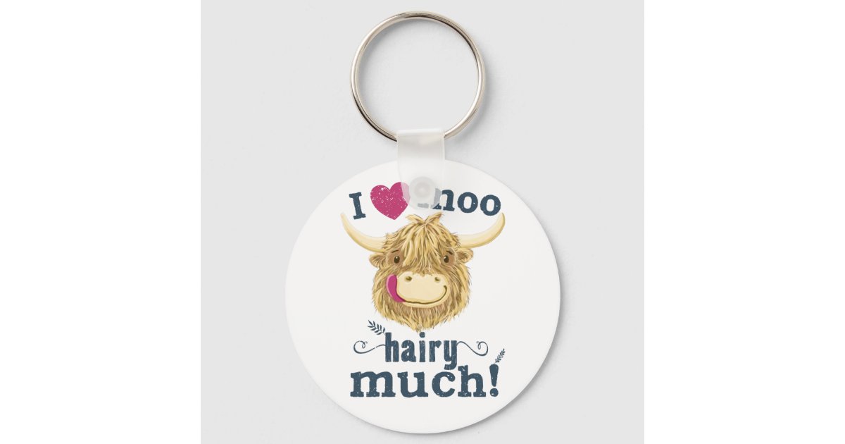 Highland Cow Keychain