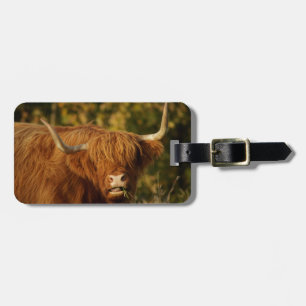 Scottish Highland Cow Luggage Tag