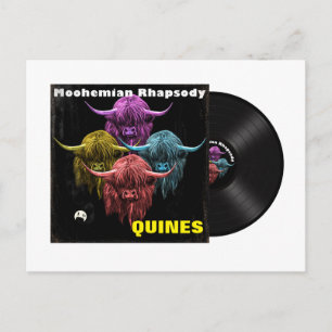 Scottish Highland Cow. Moohemian Rhapsody Postcard