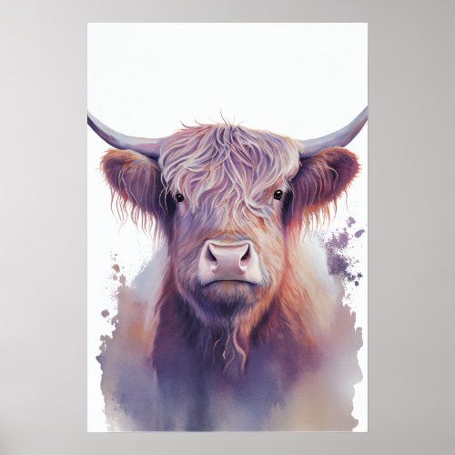  Scottish highland cow Poster