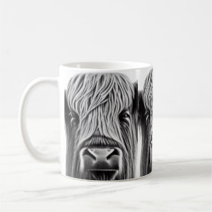 Scottish Highland Cow Print Coffee Mug
