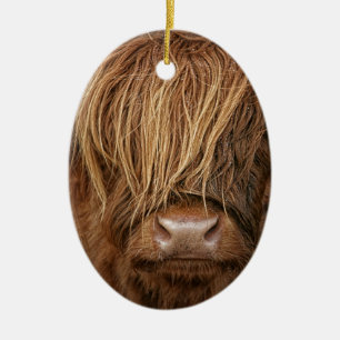 Scottish Highland Cow - Scotland Ceramic Ornament