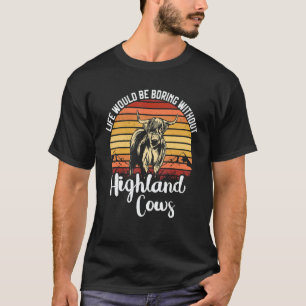 Scottish Highland Cow Scotland Highlander Cattle T-Shirt