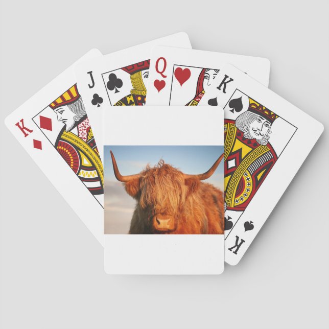 Scottish Highland Cow - Scotland Poker Cards (Back)