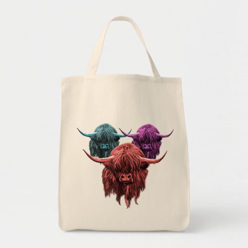 Scottish Highland Cow Tote Bag