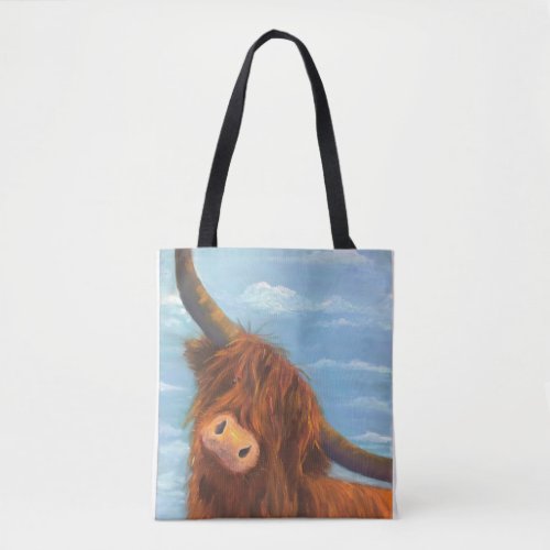 Scottish Highland Cow Tote Bag